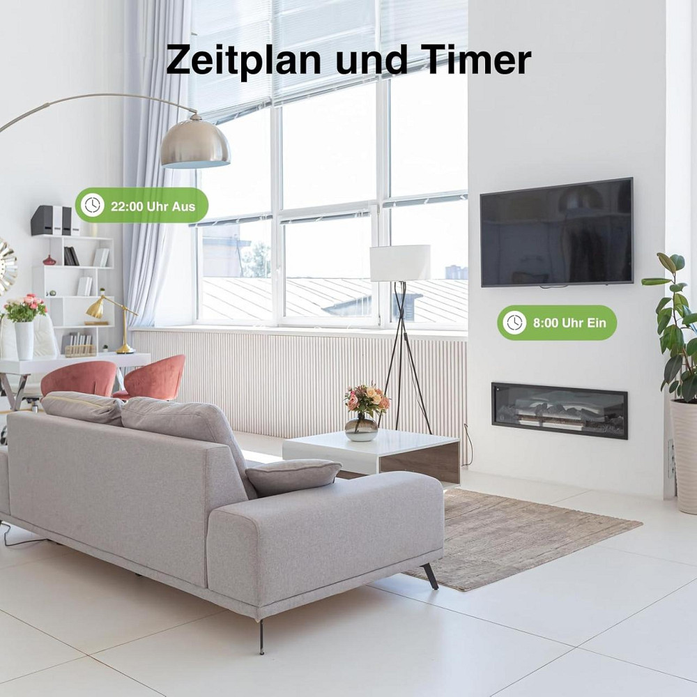 Розумна розетка GHome Wi-Fi працює з Alexa Google Home, сертифікована TÜV Дніпро - фото 3