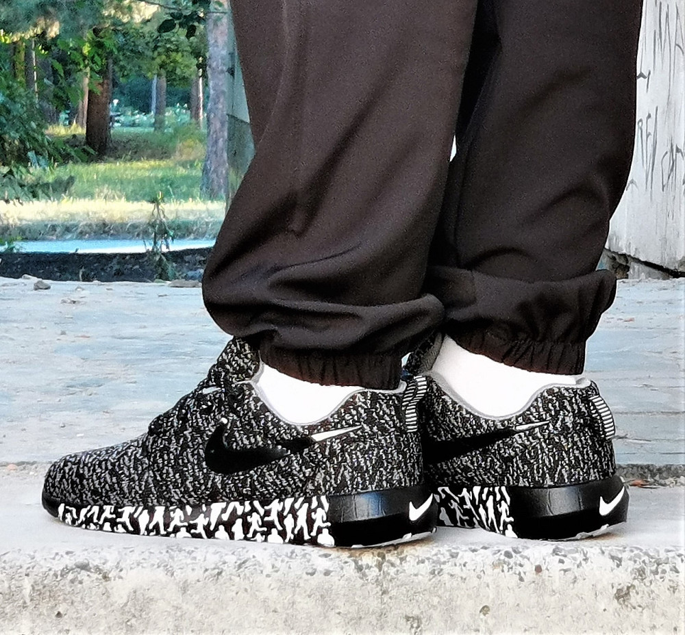 Кросівки Nike Сірі Чоловічі Найк Чорні Ткани (розміри: 41,42,43,44,45) Дніпро - фото 7