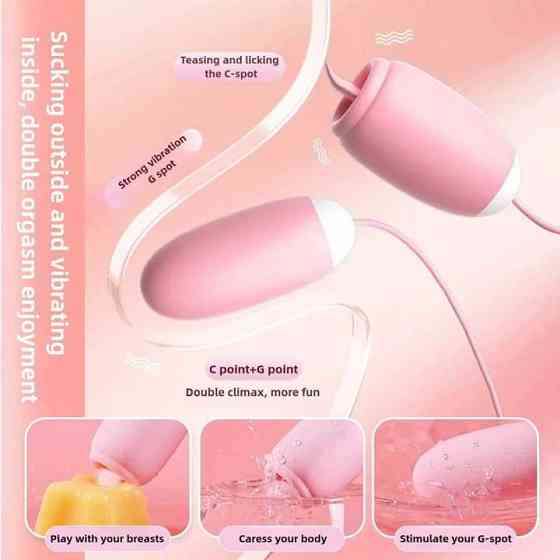 Двойное виброяйцо с языком Laile Magic Box USB 20 режимов – Вибраторы Винница