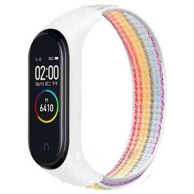 Ремінець до фітнес браслета BeCover Nylon Style для Xiaomi Mi Smart Band 7 Rainbow (707668) Вінниця