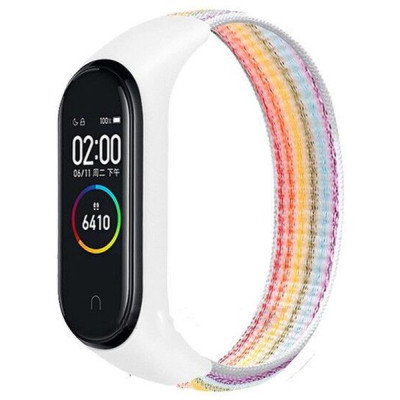 Ремешок для фитнес браслета BeCover Nylon Style для Xiaomi Mi Smart Band 7 Rainbow (707668) Винница - изображение 1