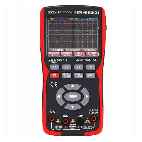 Осциллограф 2кан 50МГц мультиметр и генератор сигнала 3в1, ZOYI ZT-703S Вінниця