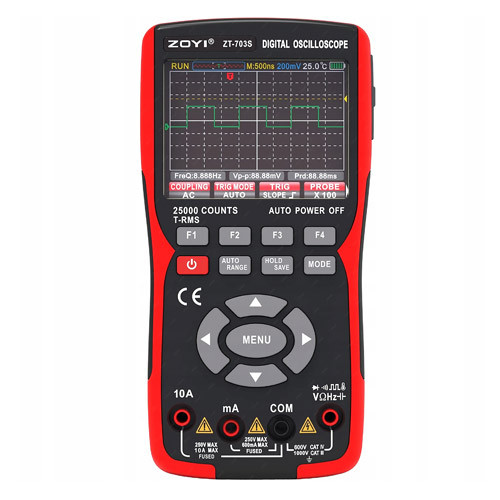 Осциллограф 2кан 50МГц мультиметр и генератор сигнала 3в1, ZOYI ZT-703S Вінниця - фото 1