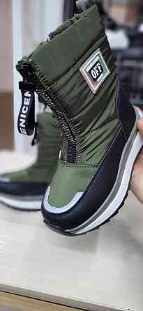 Детские  зимние дутики милитари хаки 27,28,30 Николаев