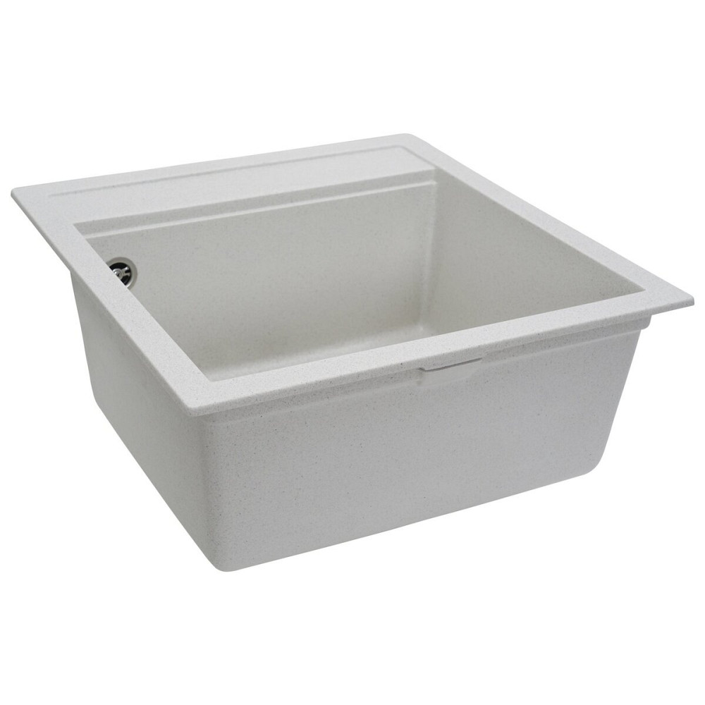 Гранітна мийка для кухні VALESO FIESTA 5149 матова Біла в крапку Коломия - фото 4