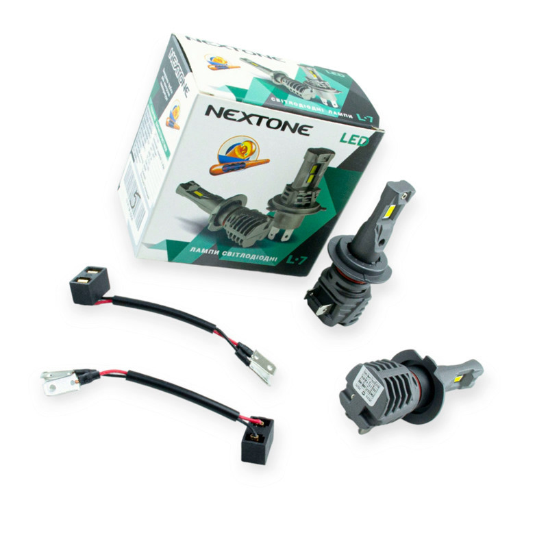 Автолампа LED H7 12V Nextone L7 25W 6000K 6000L радиатор Мукачево - изображение 1
