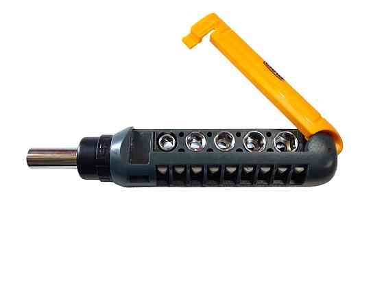 Викрутка реверсійна 9 біт, 5 насадок CrV СИЛА 302015 Вінниця