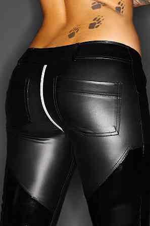 Брюки женские винил+спандекс F115 Noir Handmade L Sex Aura Киев