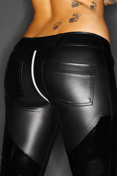 Брюки женские винил+спандекс F115 Noir Handmade L Sex Aura Киев - изображение 5