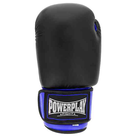 Боксерські рукавиці PowerPlay 3004 Classic Чорно-Сині 14 унцій Каменское