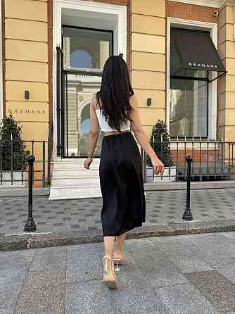 Жіноча шовкова спідниця Silk 46-48, Чорний Київ
