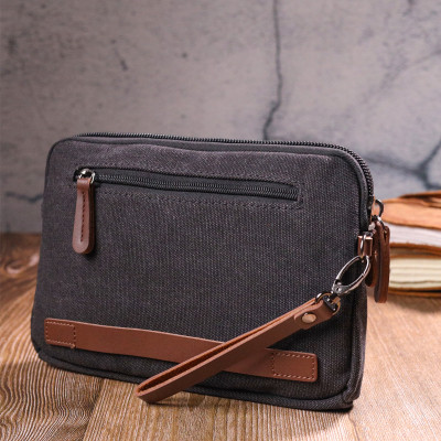 Сумка Vintage Текстильна Чорна (21258) Вінниця - фото 4