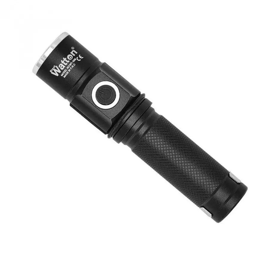 Аккумуляторный ударопрочный фонарик в металлическом корпусе Watton WT-089 светодиодный фонарь Каменец-Подольский - изображение 12