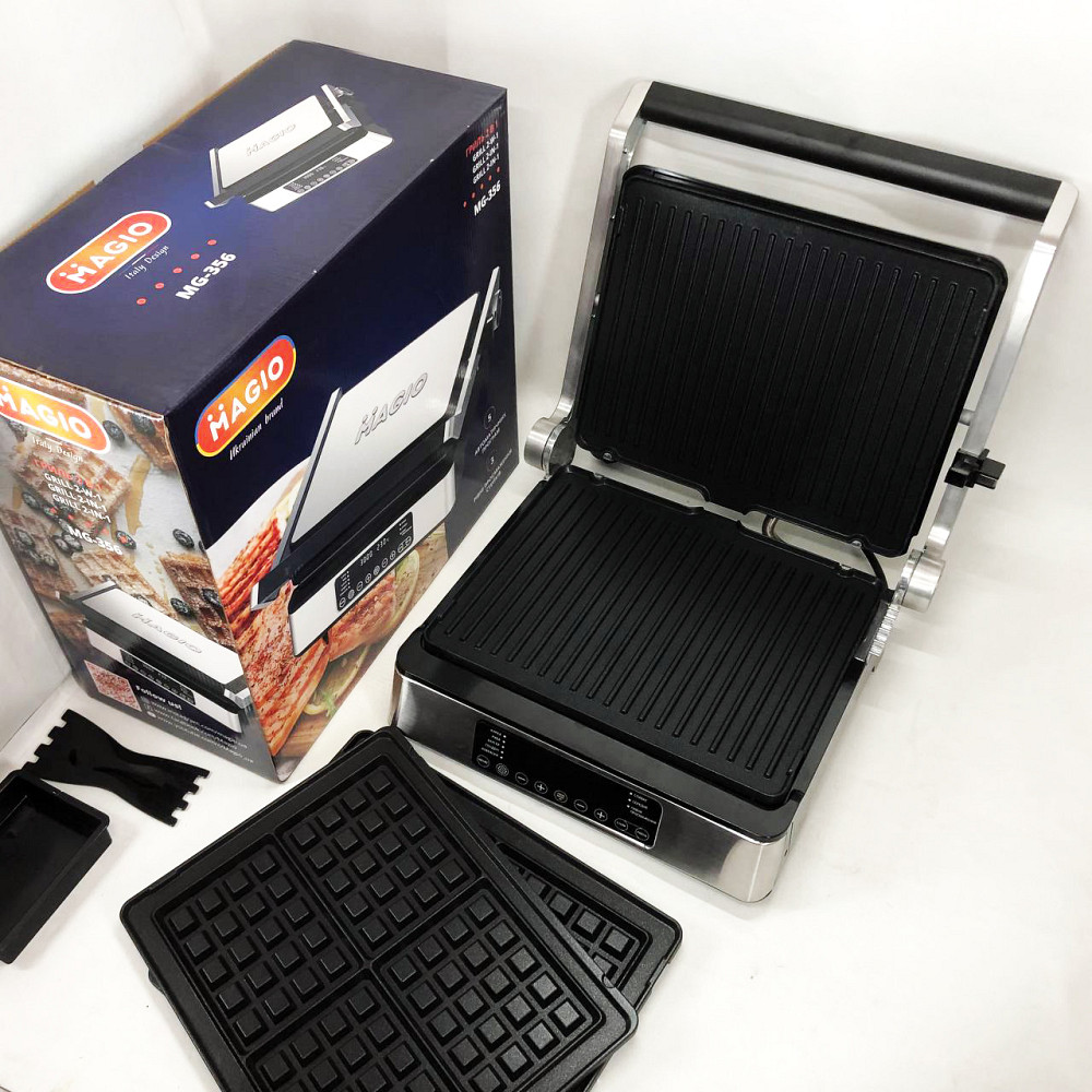 Кухонные бутербродницы, Настольный электрогриль для стейков, Сендвичница бытовая электрическая UW-55 Львов - изображение 17