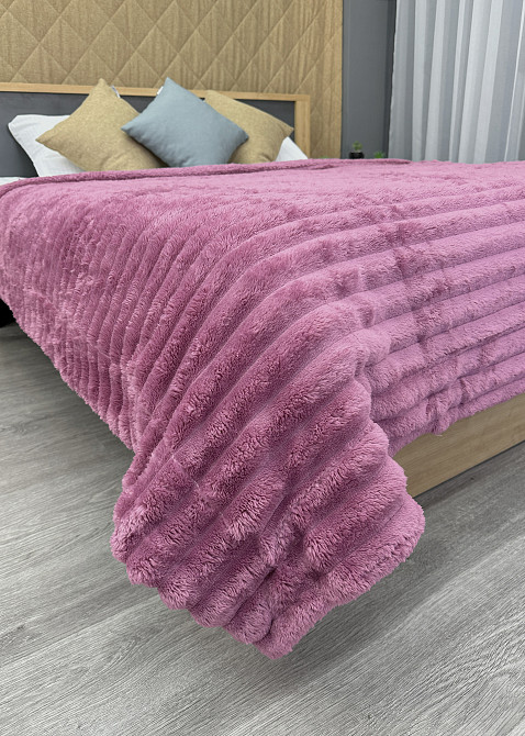 Плед 200х230 см (+-10см) на овчине 