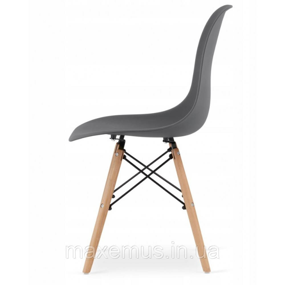 Крісло кухонне для дому та кафе В-173 обідній стілець зі спинкою сучасний стілець для кухні сірий Мостиська - фото 5