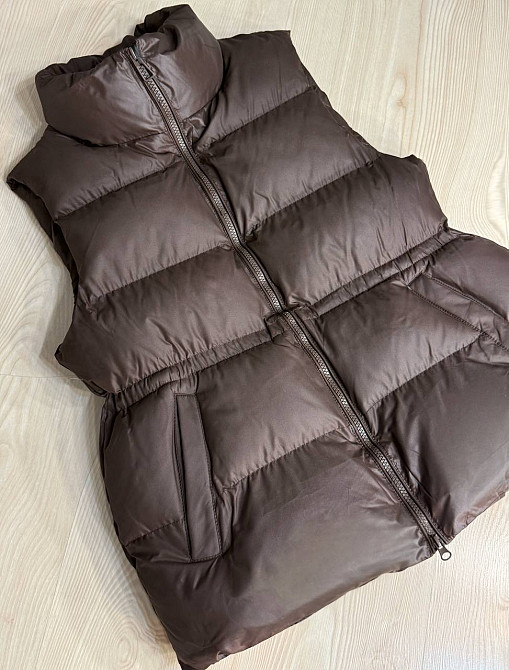 Жилетка женская Lady Yep 10006 длинная с затяжкой на талии коричневая, коричневый, 42 Киев - изображение 17