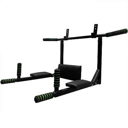 Турнік-бруси настінний "Iron" NE-TR-3B 3 в 1 з м'якими ручками чорний Вінниця