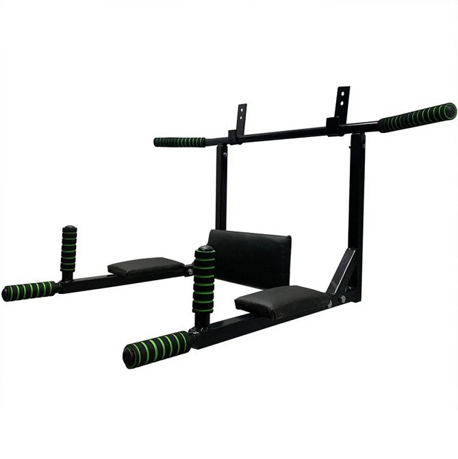 Турнік-бруси настінний "Iron" NE-TR-3B 3 в 1 з м'якими ручками чорний Вінниця - фото 4