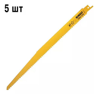Полотно DeWALT для сабельных пил, по древесине, быстрый пропил, 305 мм, 6 TPI, 5 шт (DT2350) Винница - изображение 2