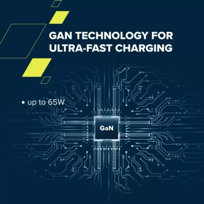 Зарядное устройство Canyon 1xUSB-C PD65W + 1xUSB QC3.0 + cable USB-C to USB-C black (CNS-CURC65ACB) Винница - изображение 4