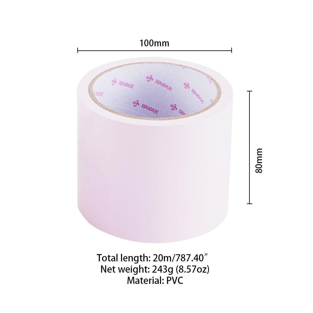 Скотч для бондажу LOCKINK SEVANDA Electrostatic Tape, блідо-рожева, 16 м Sex Aura Київ - фото 2