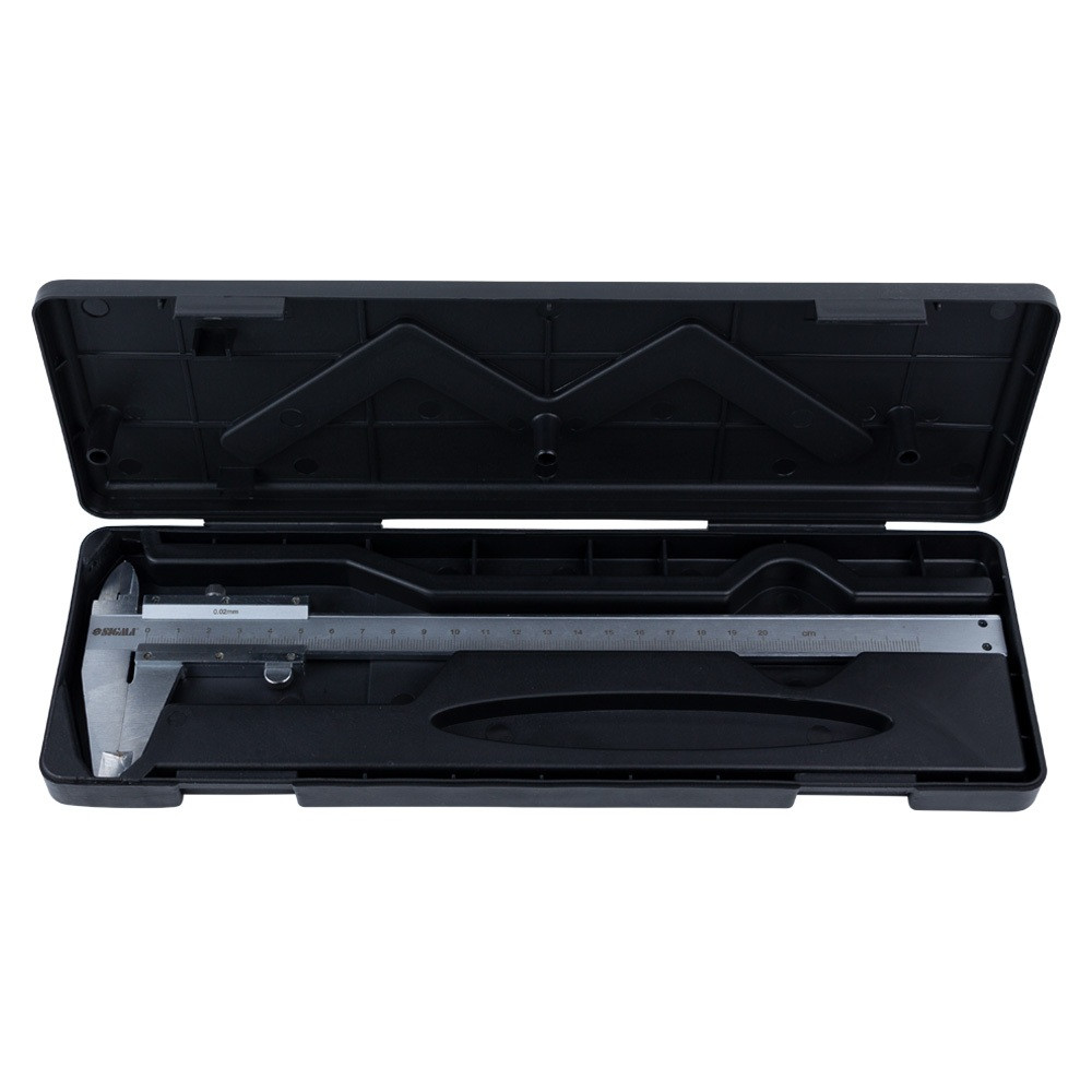 Sigma Штангенциркуль механический 200мм точность ±0.02мм (пенал) SIGMA (3922211) Коломия - фото 5