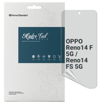Пленка защитная Armorstandart hydrogel Matte OPPO Reno14 F 5G / Reno14 FS 5G (ARM87119) Винница - изображение 1