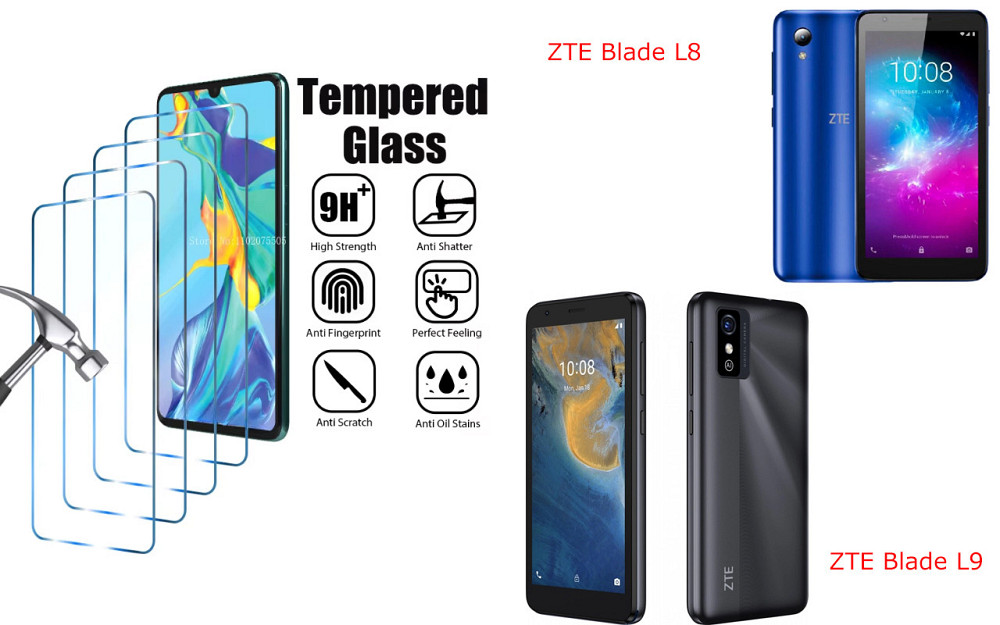 Защитное стекло ArmorGlass для ZTE Blade L8, ZTE Blade L9 – устойчивое к царапинам и ударам Киев - изображение 1