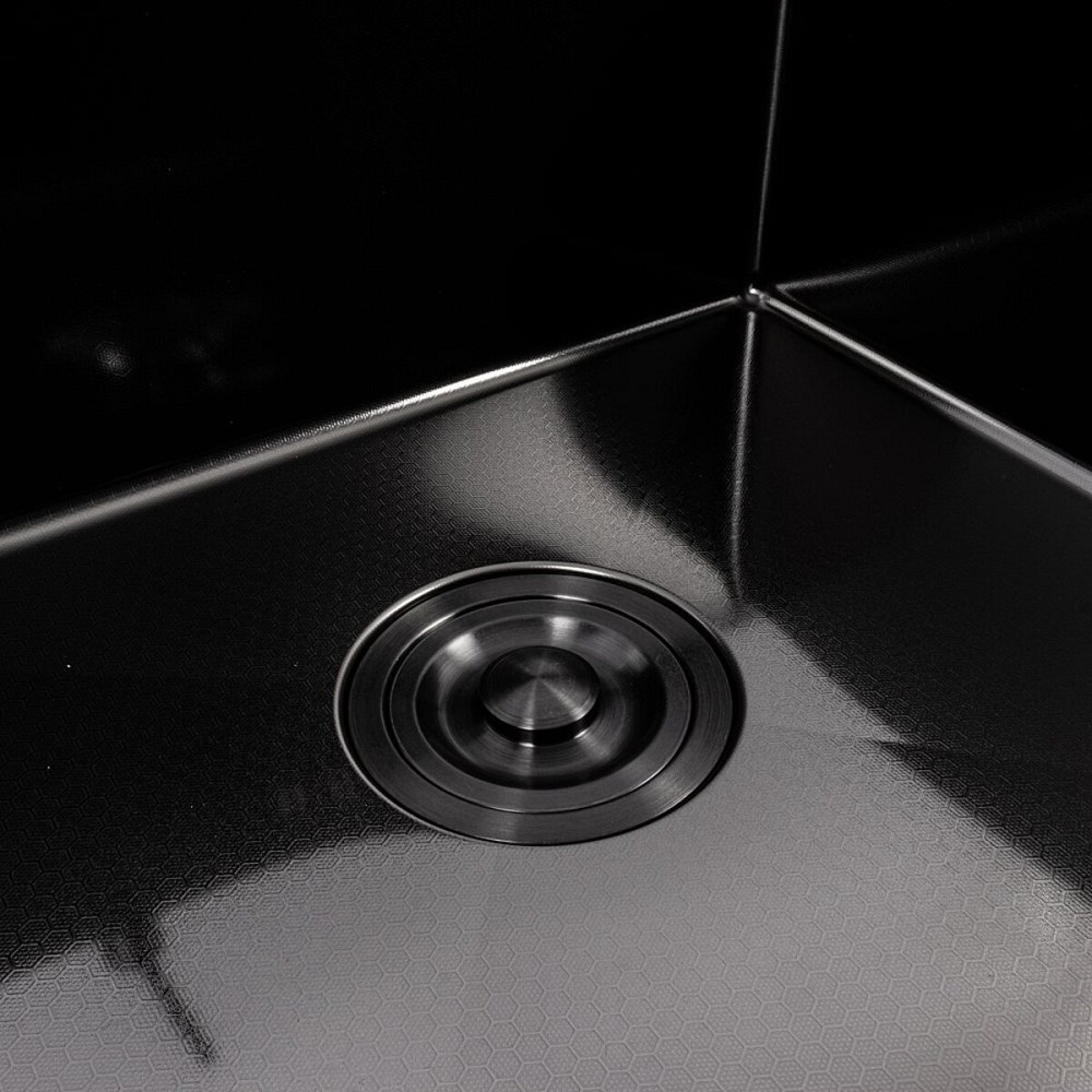 CM 78*50 L DÉCOR Мийка PVD чорна Valeso Handmade (3.0/0.8) Коломыя - изображение 5