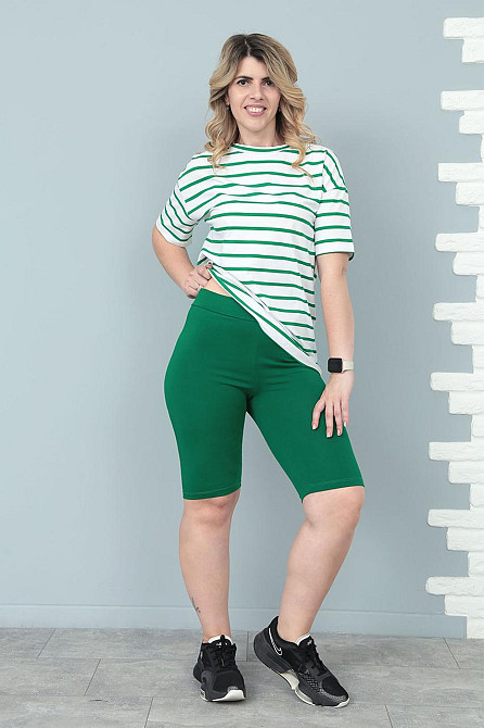 Костюм c велосипедками Balance батал 50-52, Зеленый Киев - изображение 4