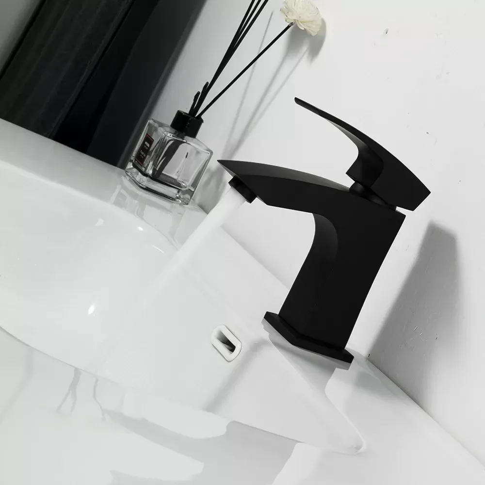 Змішувач для умивальника GAPPO G1007-66, чорний Київ - фото 2