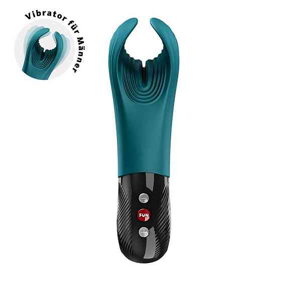 Вібратор для пеніса Fun Factory MANTA Bottle Green, підходить для парних ігор Sex Aura Київ