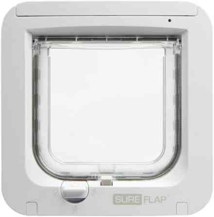 Дверцята для кішок SureFlap Sure Petcare DualScan з мікрочіпом, RFID-бірки для нашийників та сумісність з мікрочіпом, керування Київ