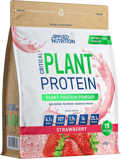 Протеїн Applied Nutrition Critical Plant Protein 450 г, Strawberry Луцьк - фото 1