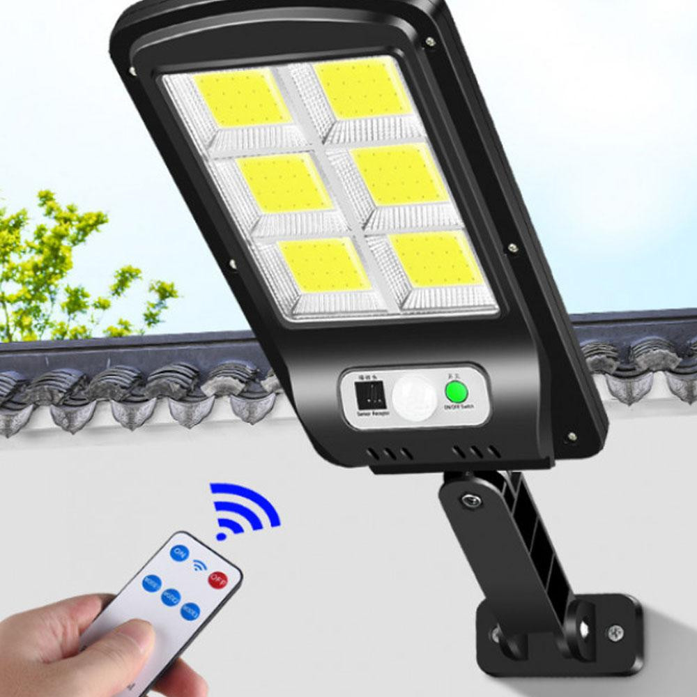 Вуличний ліхтар на сонячній батареї + пульт, Solar Light BL BK120-6COB / LED прожектор з датчиком руху Київ - фото 7