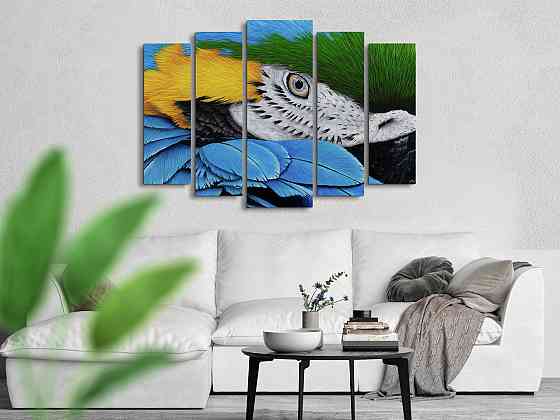 Модульна картина Папуга Art-242_5 ( 80х118см ) Київ