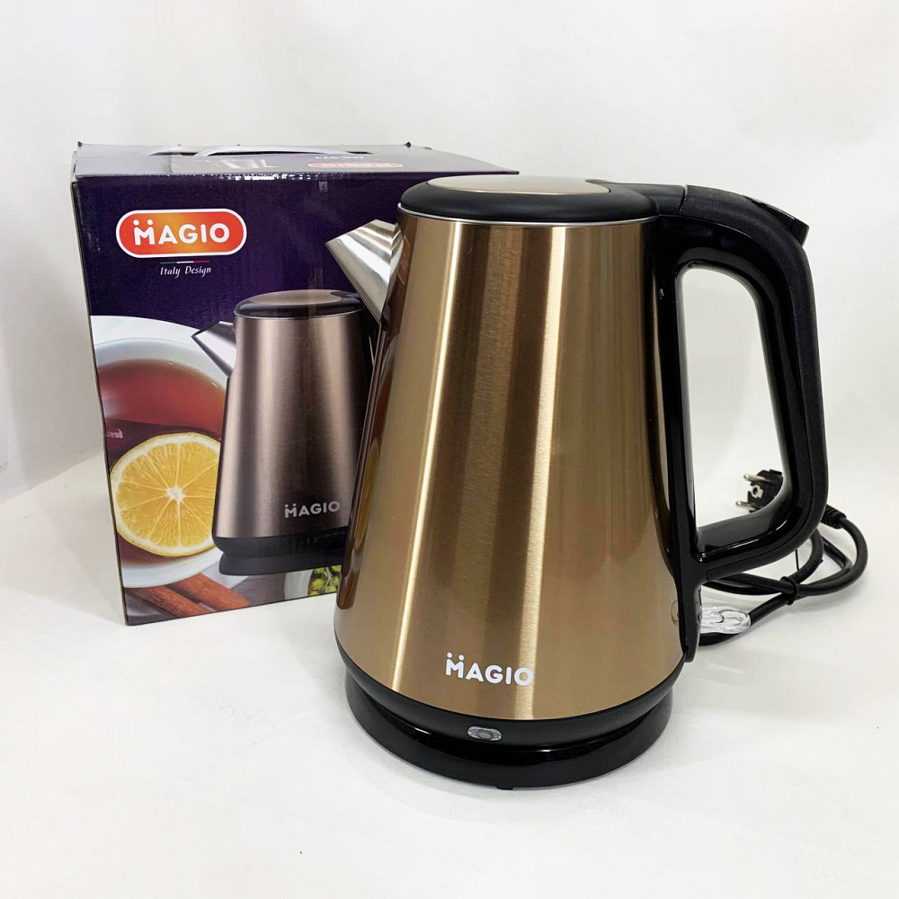 Електрочайник нержавіюча сталь MG-971, Чайники металеві з нержавіючої сталі, Чайник електричний модний SM-56 Львів - фото 9