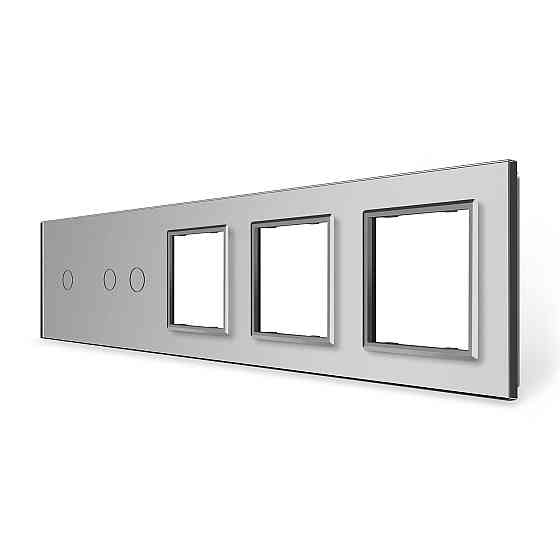 LIVOLO Рамка 5-постова для одного 1-сенсорного та одного 2-сенсорного вимикачів і трьох розеток Коломыя