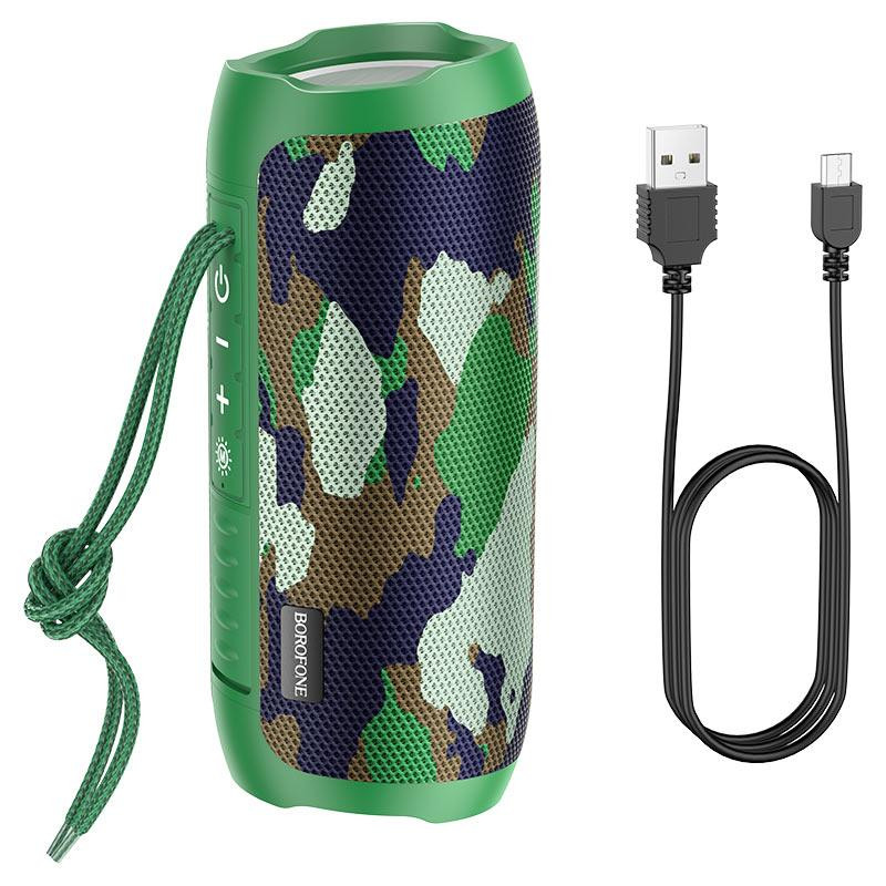 Портативна колонка BOROFONE BR21 Sports BT speaker Camouflage Green Киев - изображение 2