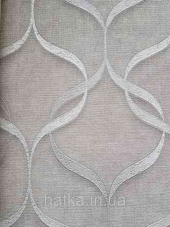 Шпалери вінілові на паперовій основі Zambaiti C88115 ABITAT стрічки 3д структурні молочні світло бежеві Київ