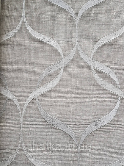 Шпалери вінілові на паперовій основі Zambaiti C88115 ABITAT стрічки 3д структурні молочні світло бежеві Київ - фото 1