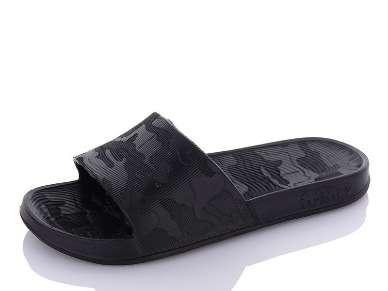 Мужские тапочки для душа басейна шлепанцы пена черные Одесса - изображение 9