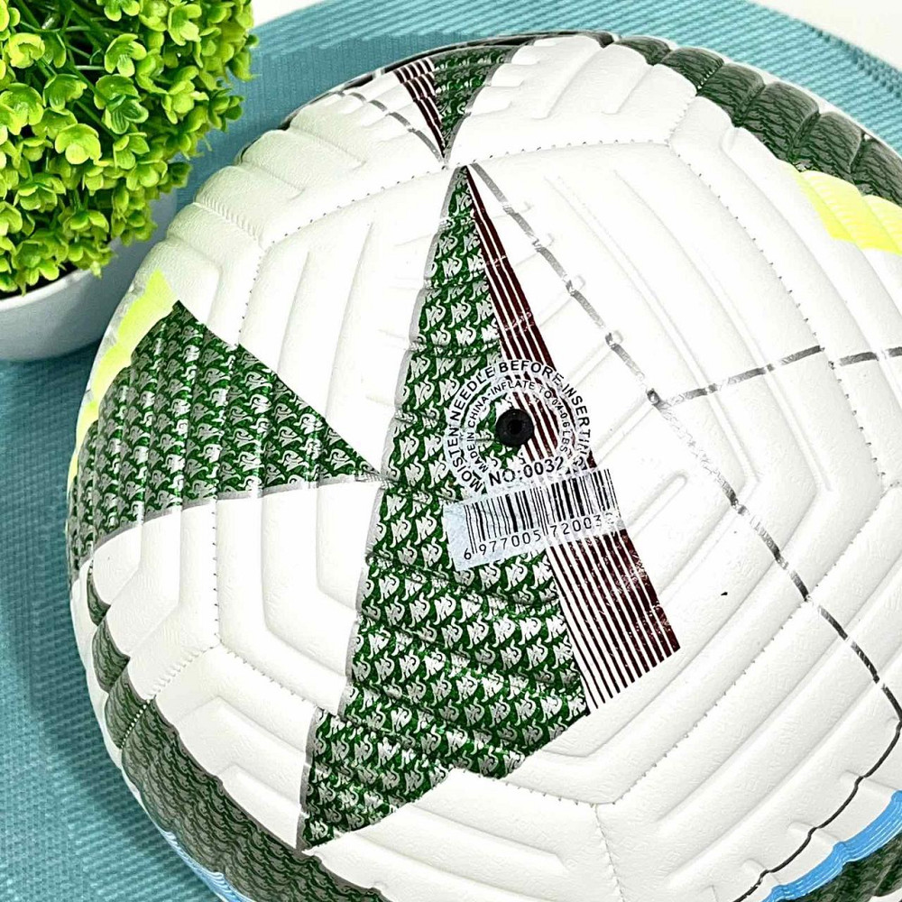 М'яч футбольний розмір 5 400-420г TPE термопластичний еластомер Біло-зелений (MS 4295) Чернигов - изображение 5