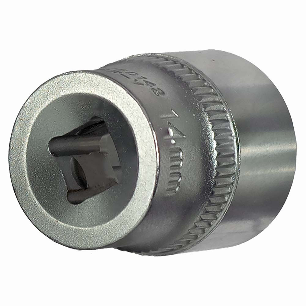 Насадка шестигранна коротка 1/4" 14 мм CrV ULTRA (6060142) Київ - фото 7