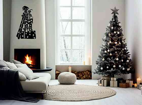 Декоративное настенное Панно «Ельф», Декор на стену 90*53 см, Чёрный Киев