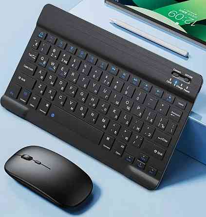 Bluetooth Клавиатура ,мышь аккумуляторная, Стилус+ Подставка. Киев