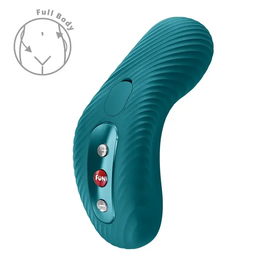 Накладной вибратор Fun Factory LAYA III Bottle Green, эффект постукивания пальцем Львов - изображение 1