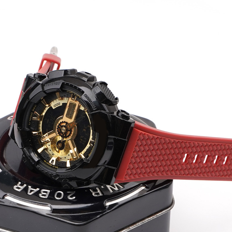 Ремінець для Casio G-Shock GA-100/110 Red SI SBR Київ - фото 7