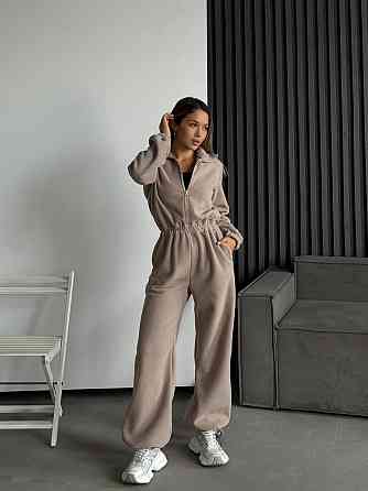 Жіночий теплий повсякденний комбінезон двосторонній полар фліс Одеса